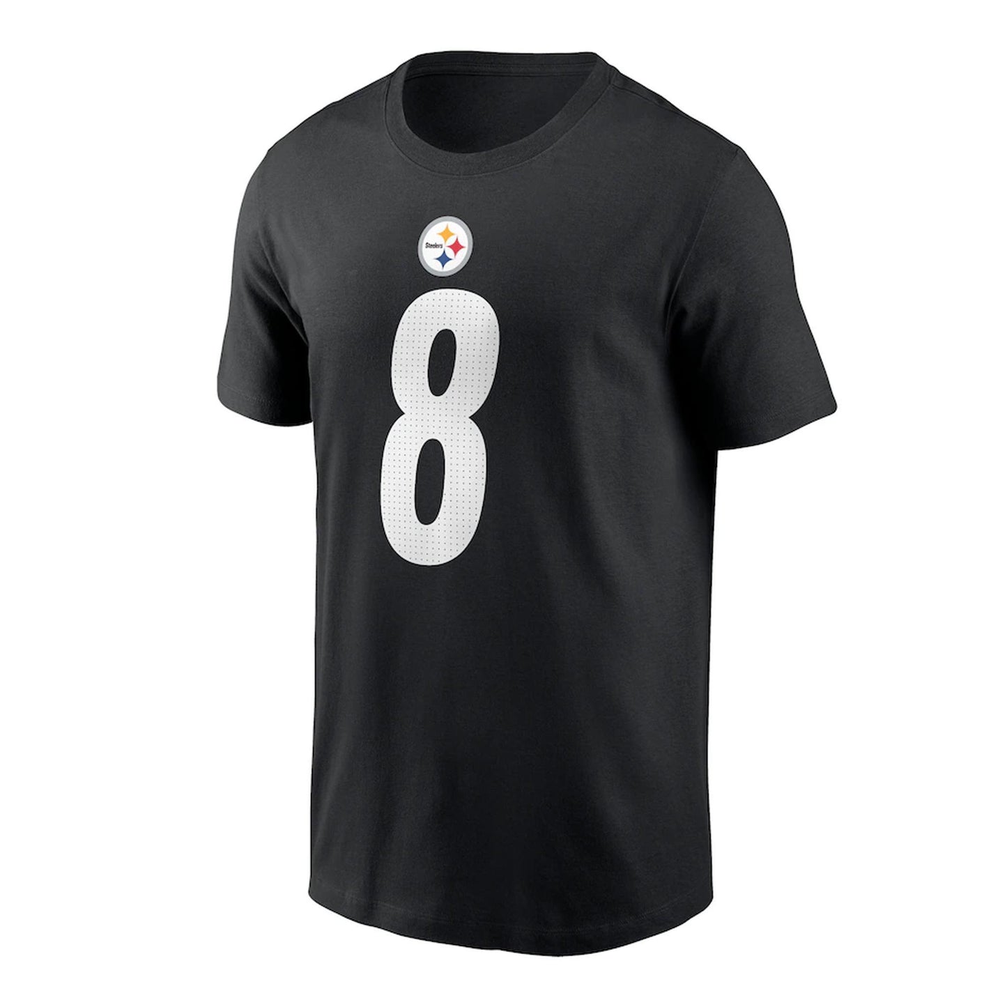 Pittsburgh Steelers Aaron Rodgers #8 Nike Black Name & Number Tee