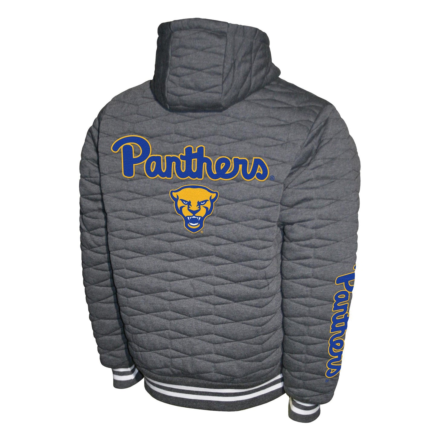Pitt Panthers Charcoal Hooded Zip-Up Jacket