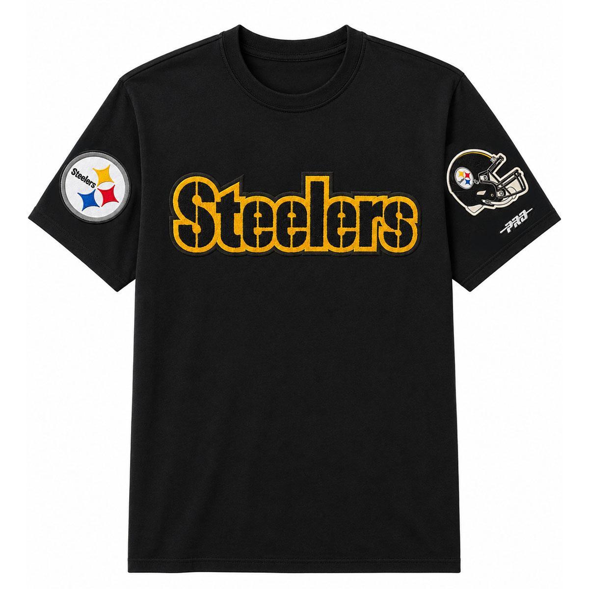 Pittsburgh Steelers Pro Standard Wordmark Black Tee