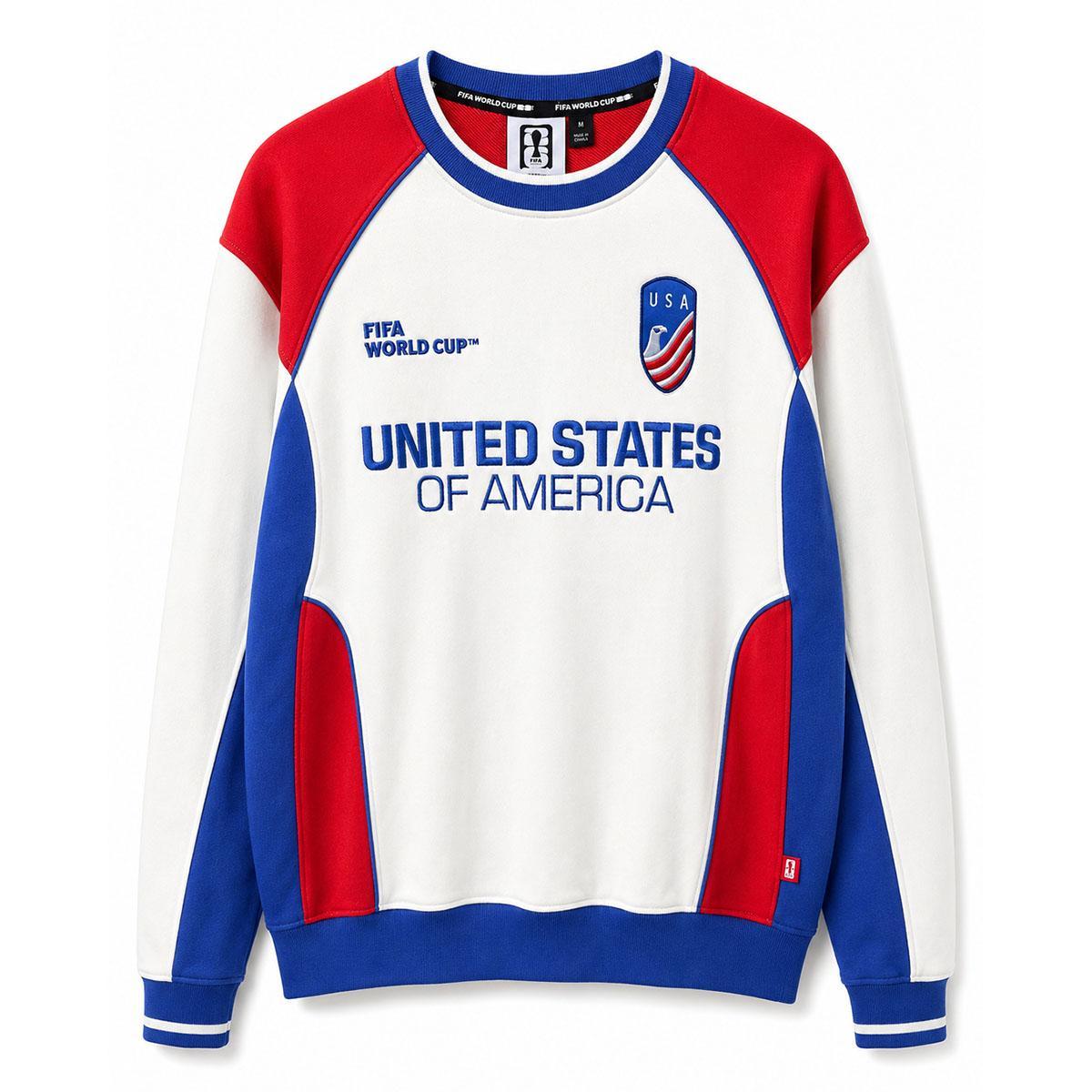 FIFA World Cup 2026 USA Color Block Sweatshirt