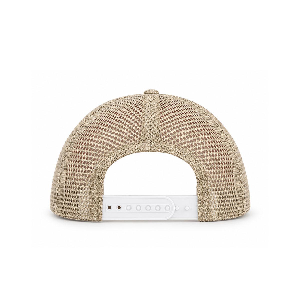 412 Embroidered Trucker Hat x Khaki & White