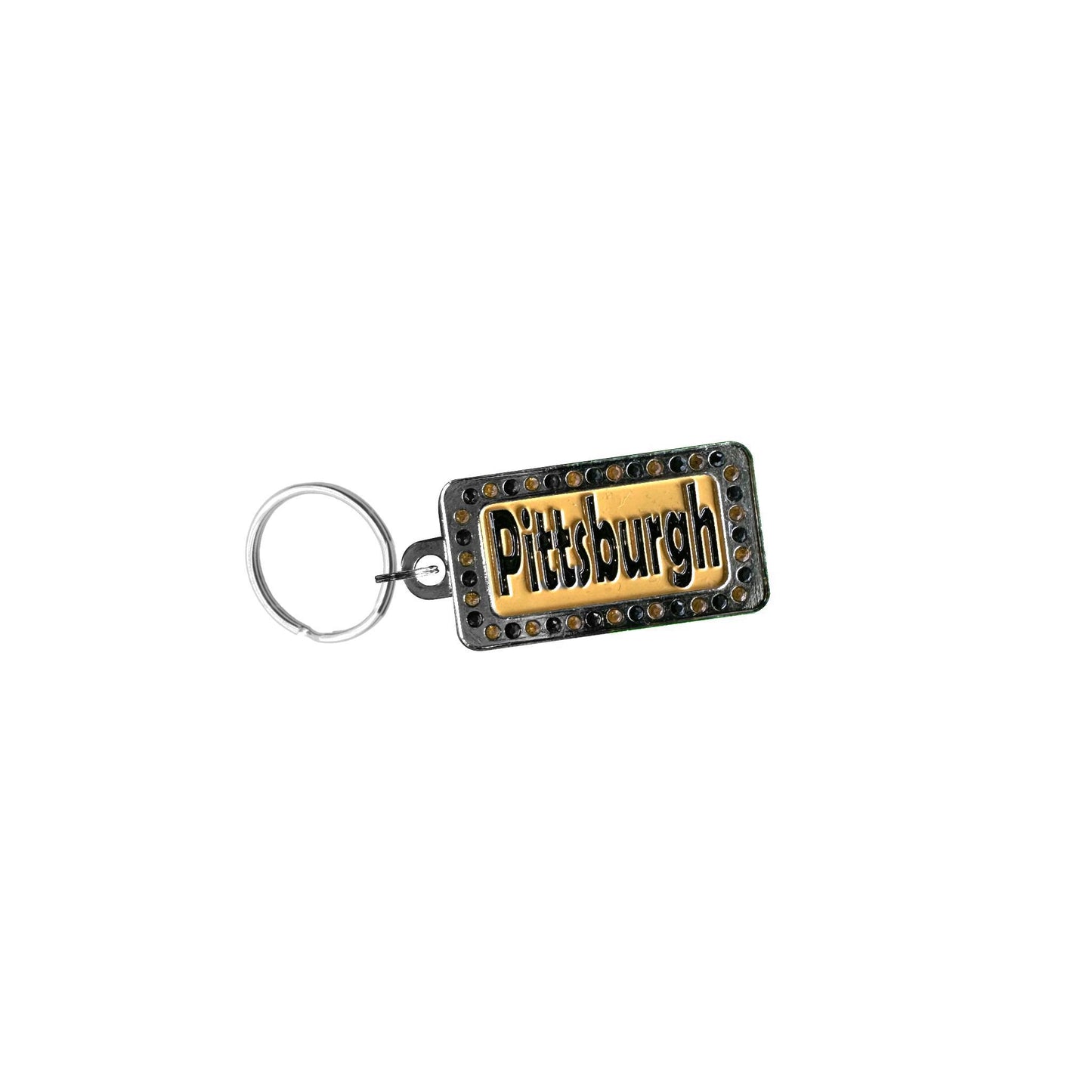 Pittsburgh Rhinestone Keychain