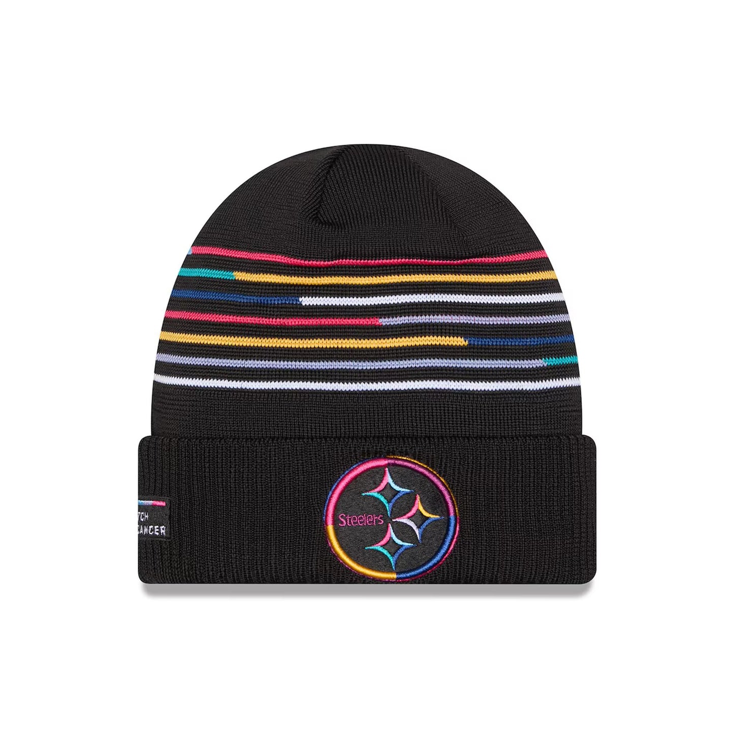 Pittsburgh Steelers New Era 2025 NFL Crucial Catch Cuffed Knit Hat