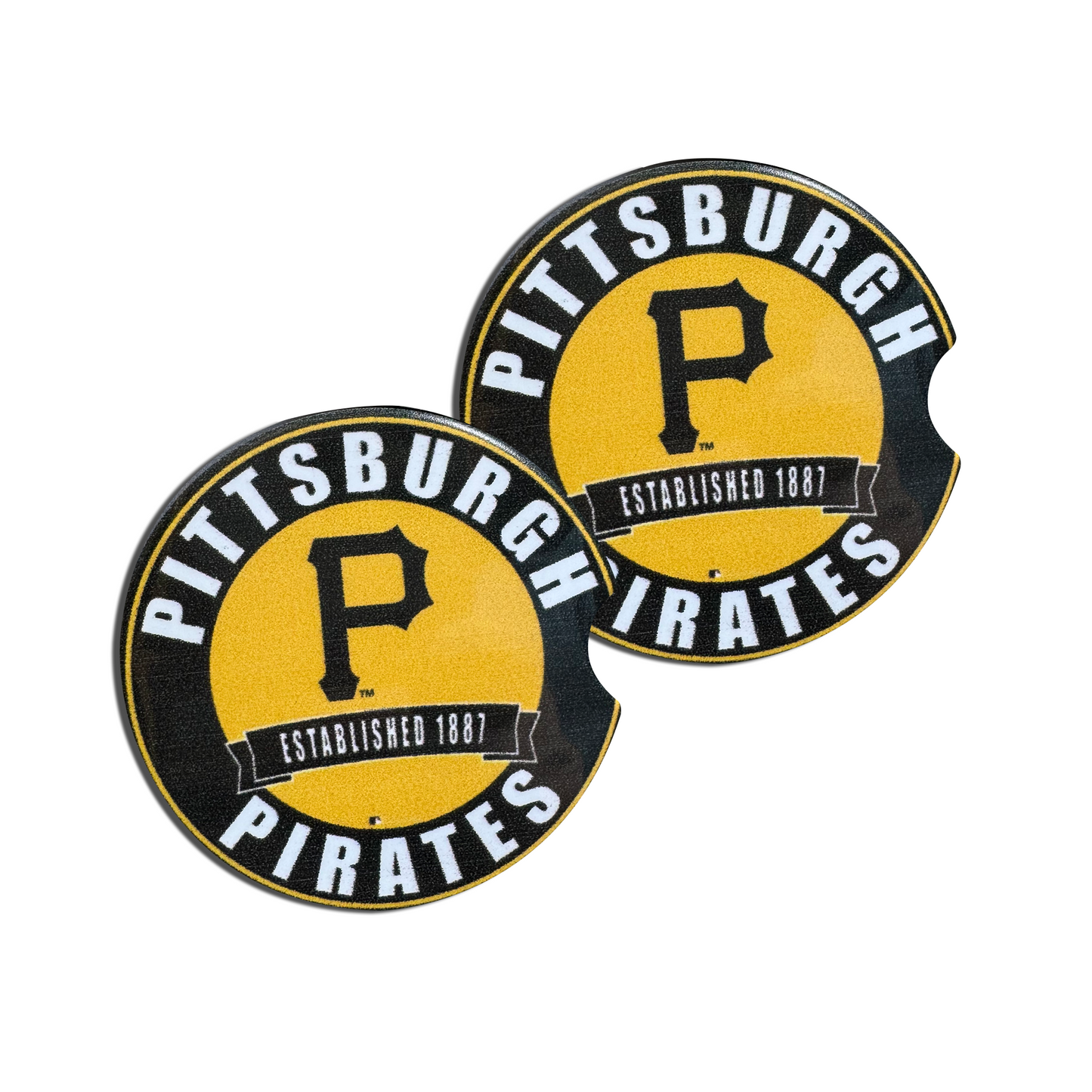 Pittsburgh Pirates Est. 1887 Car Coasters