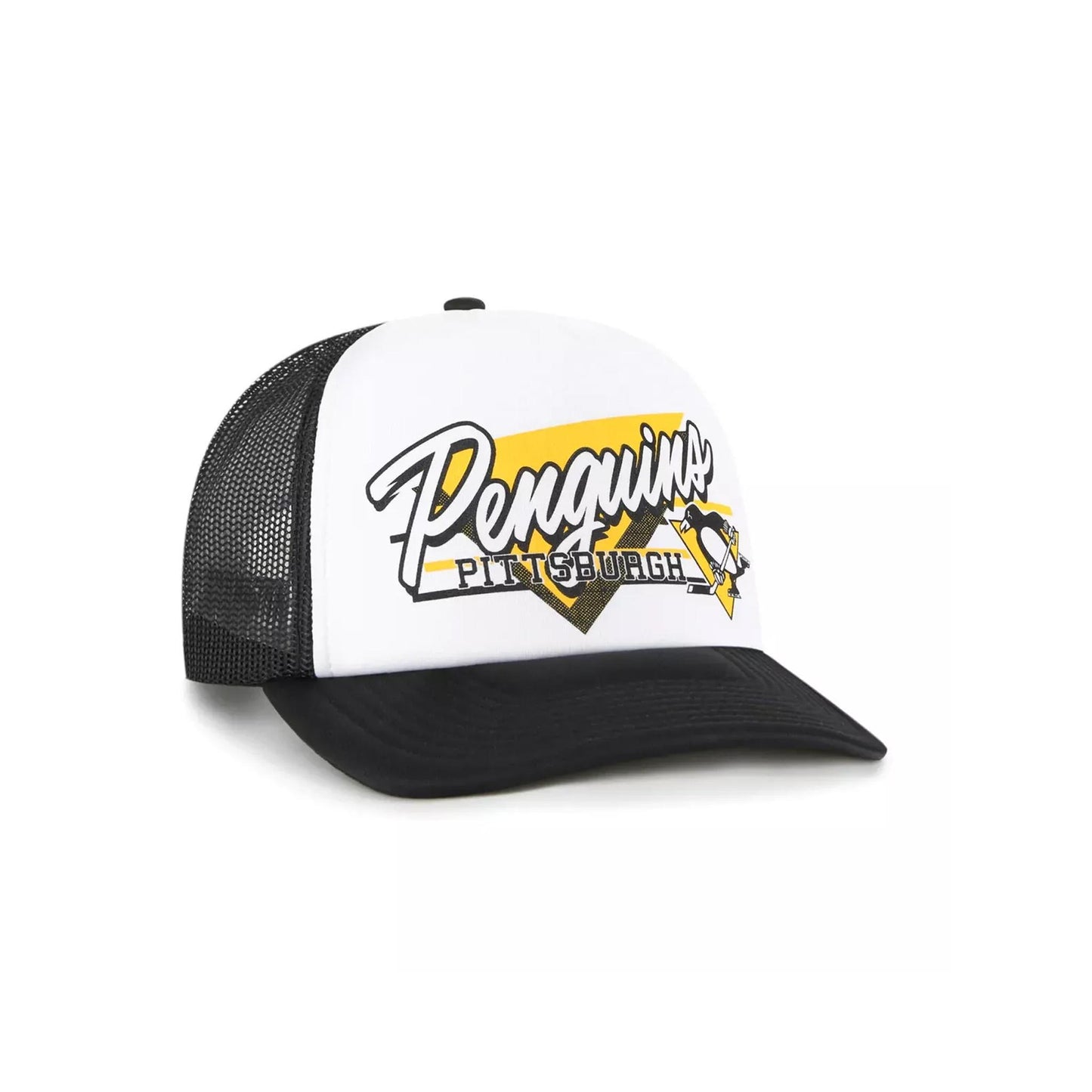 Pittsburgh Penguins Bold '47 Brand Mens Black Trucker Hat