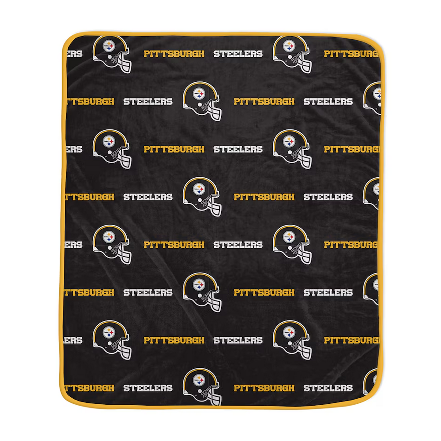Pittsburgh Steelers Pegasus 60" x 72" Repeat Helmet Wordmark Ultra Soft Blanket
