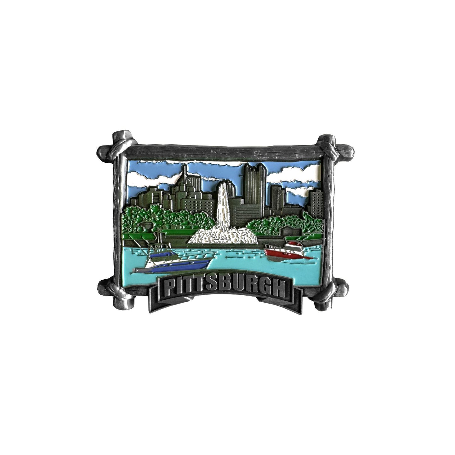 Pittsburgh Point Resin Magnet