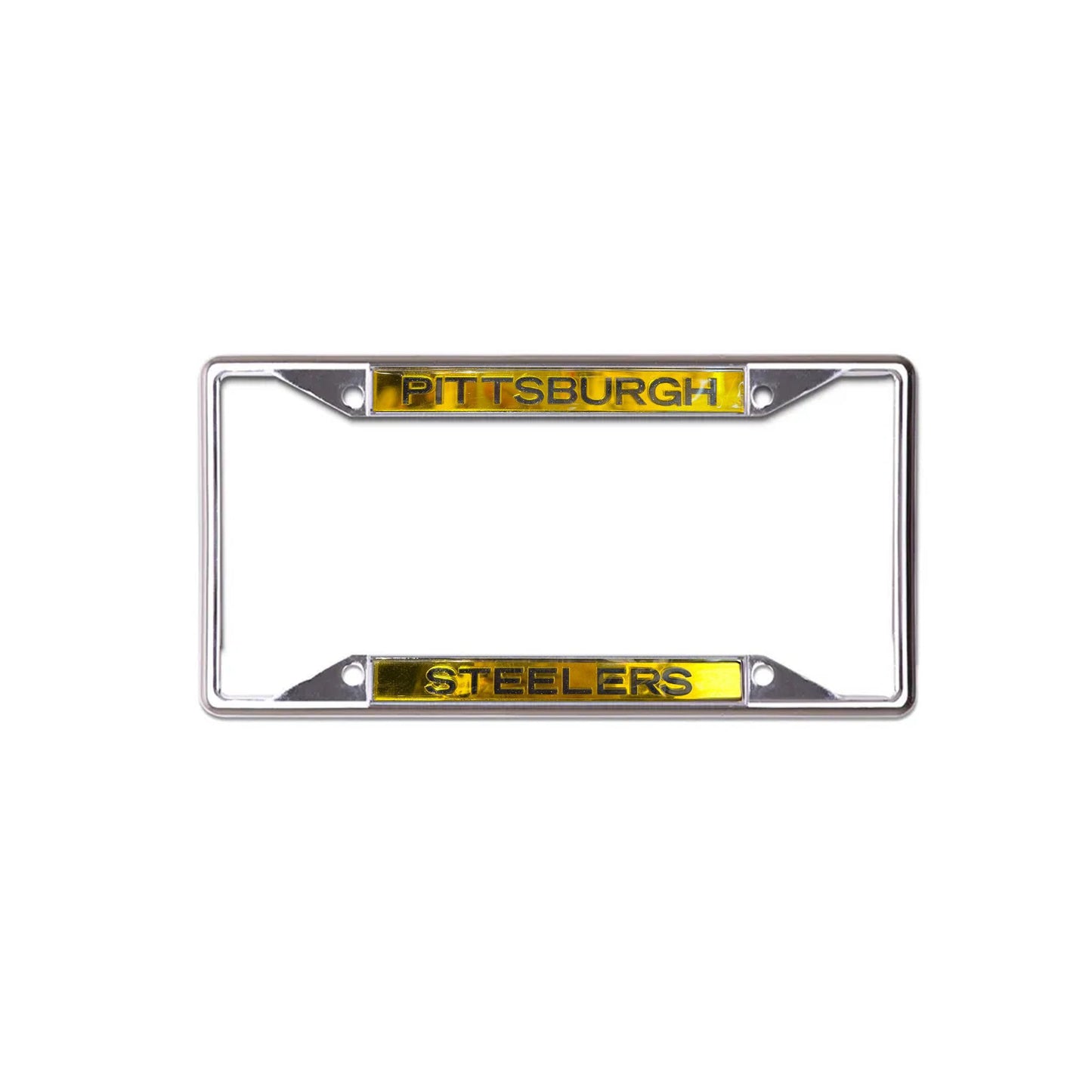 Pittsburgh Steelers Glitter Letter License Plate Frame