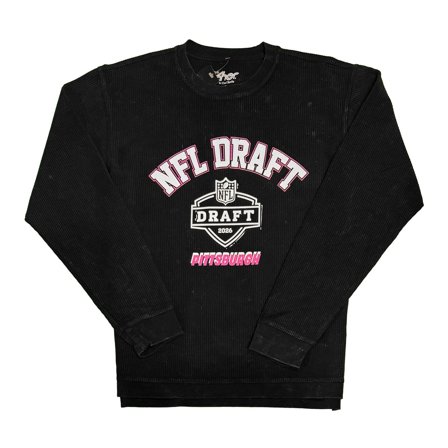 NFL Draft 2026 Women's Ribbed Thermal Vintage Washed Long Sleeve