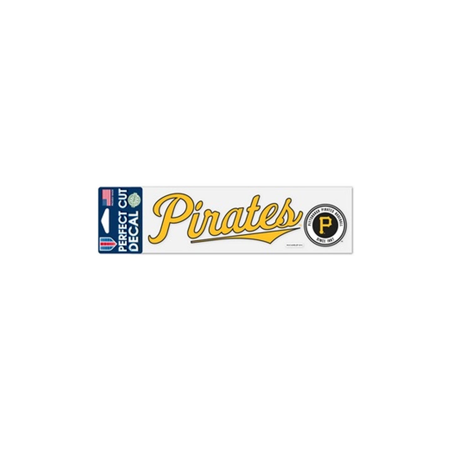 Pittsburgh Pirates Script 3"x10" Perfect Cut Decal