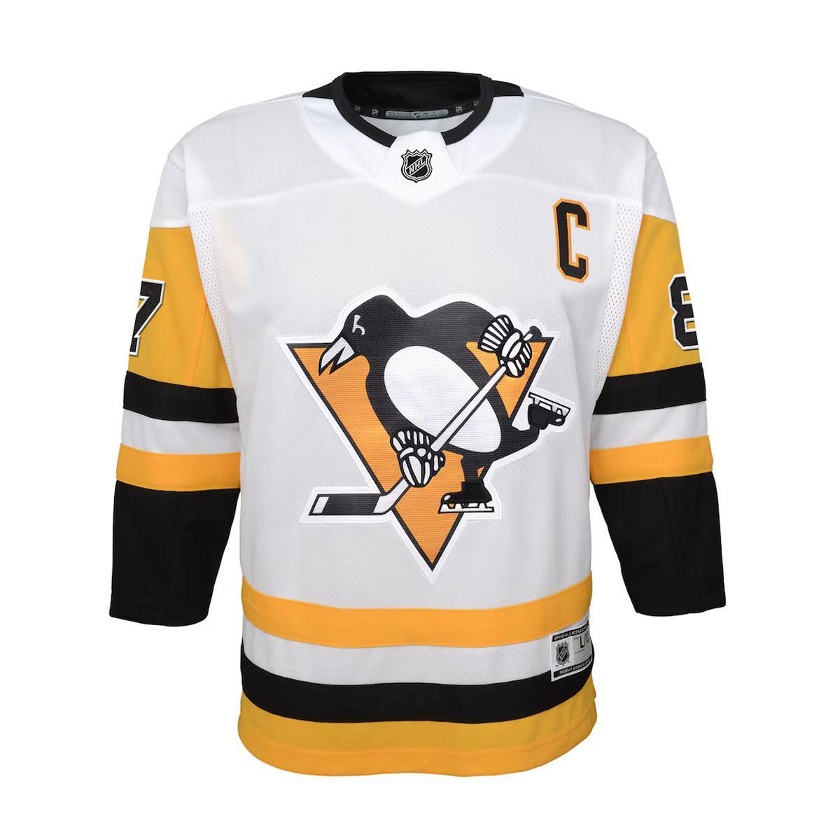 Sidney Crosby #87 Pittsburgh Penguins Outerstuff Youth Away Captain's Patch Jersey