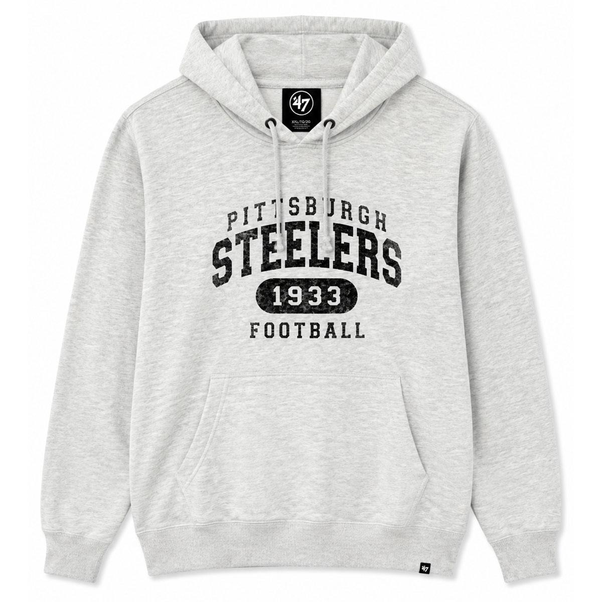 Pittsburgh Steelers Men's '47 Brand Model Arch Headline Hoodie
