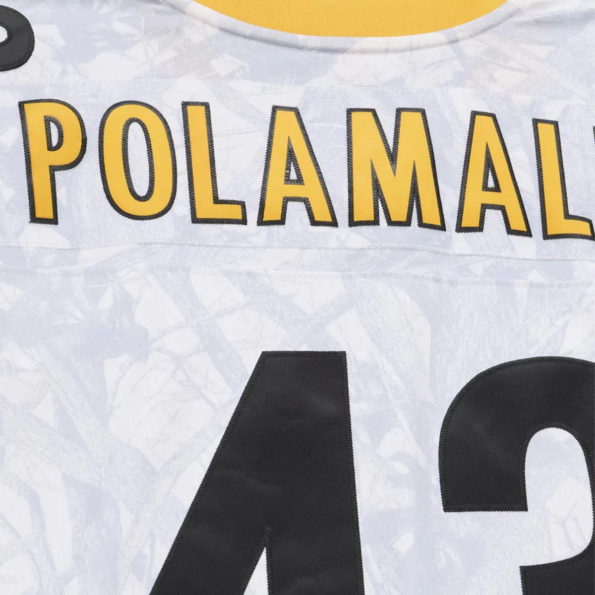 Troy Polamalu #43 Pittsburgh Steelers 2005 White Ghosted Fashion Jersey
