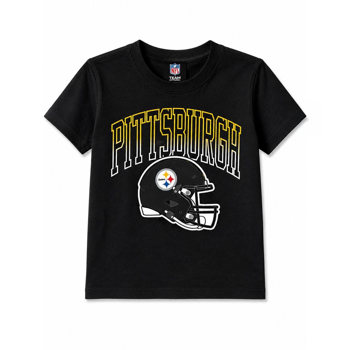 Pittsburgh Steelers Toddler Outline Helmet Tee