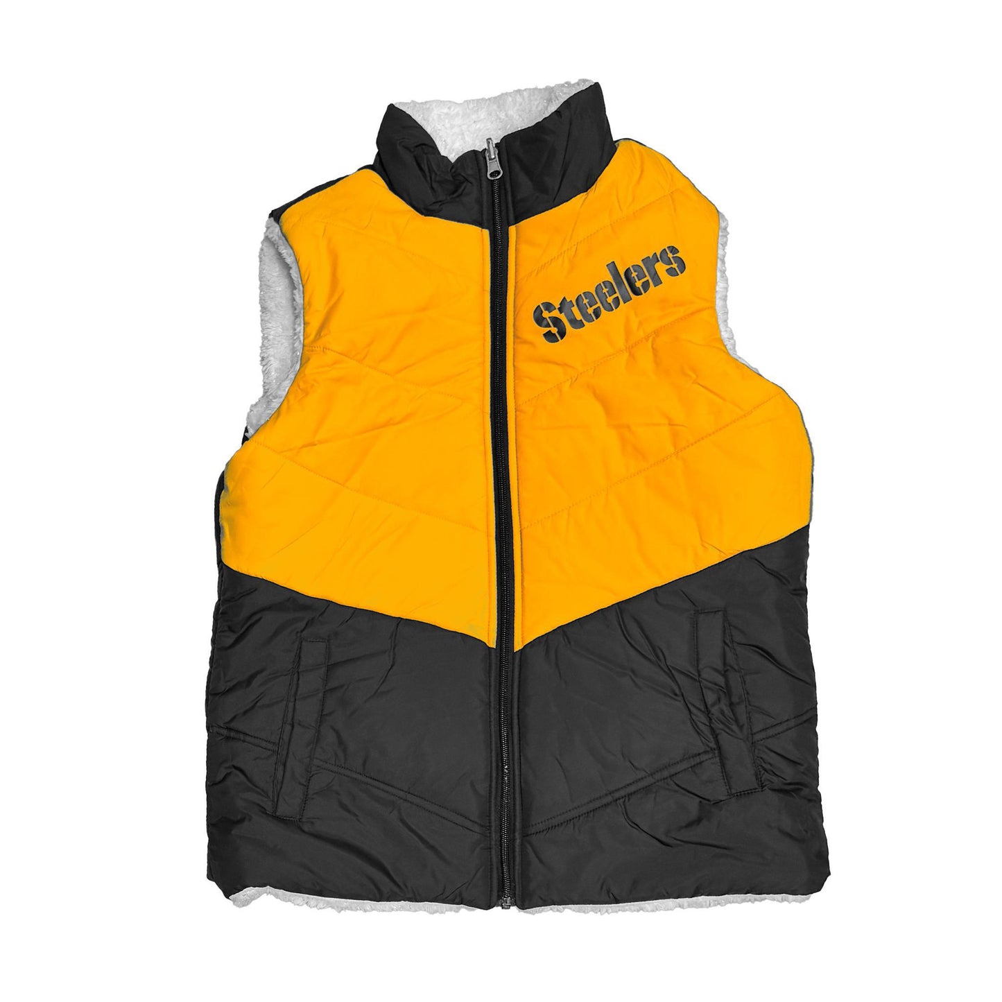 Pittsburgh Steelers Women's Reversible Puff Vest