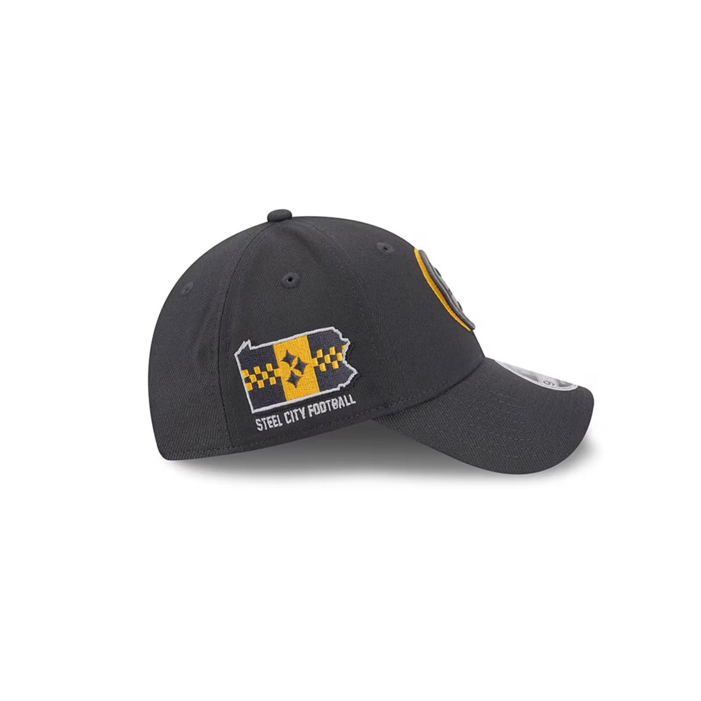 Pittsburgh Steelers Graphite 2024 NFL Draft 9FORTY Child Adjustable Hat