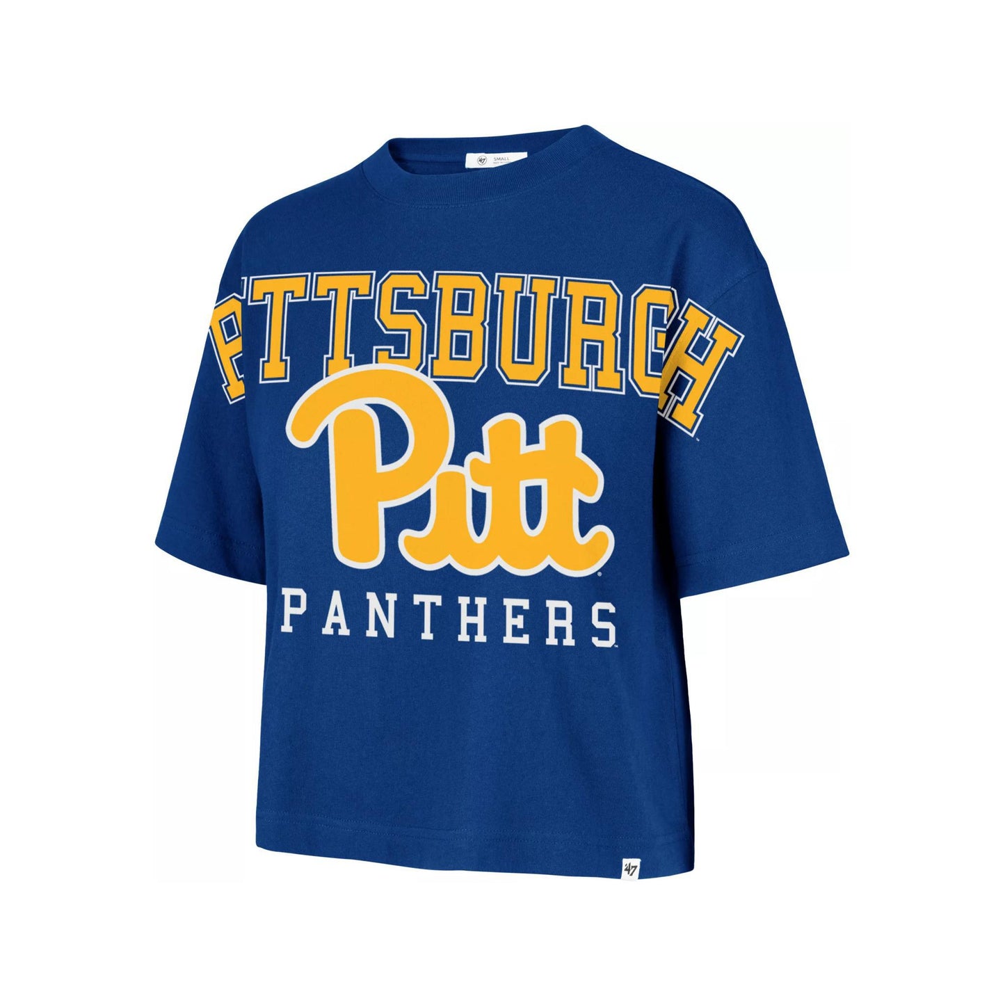 '47 Women's Pitt Panthers Royal Outreach Cropped Tee