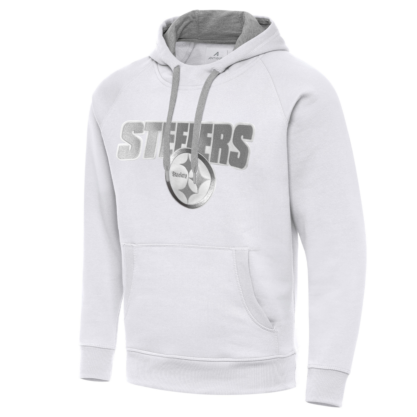 Pittsburgh Steelers Victory White Pullover Hood