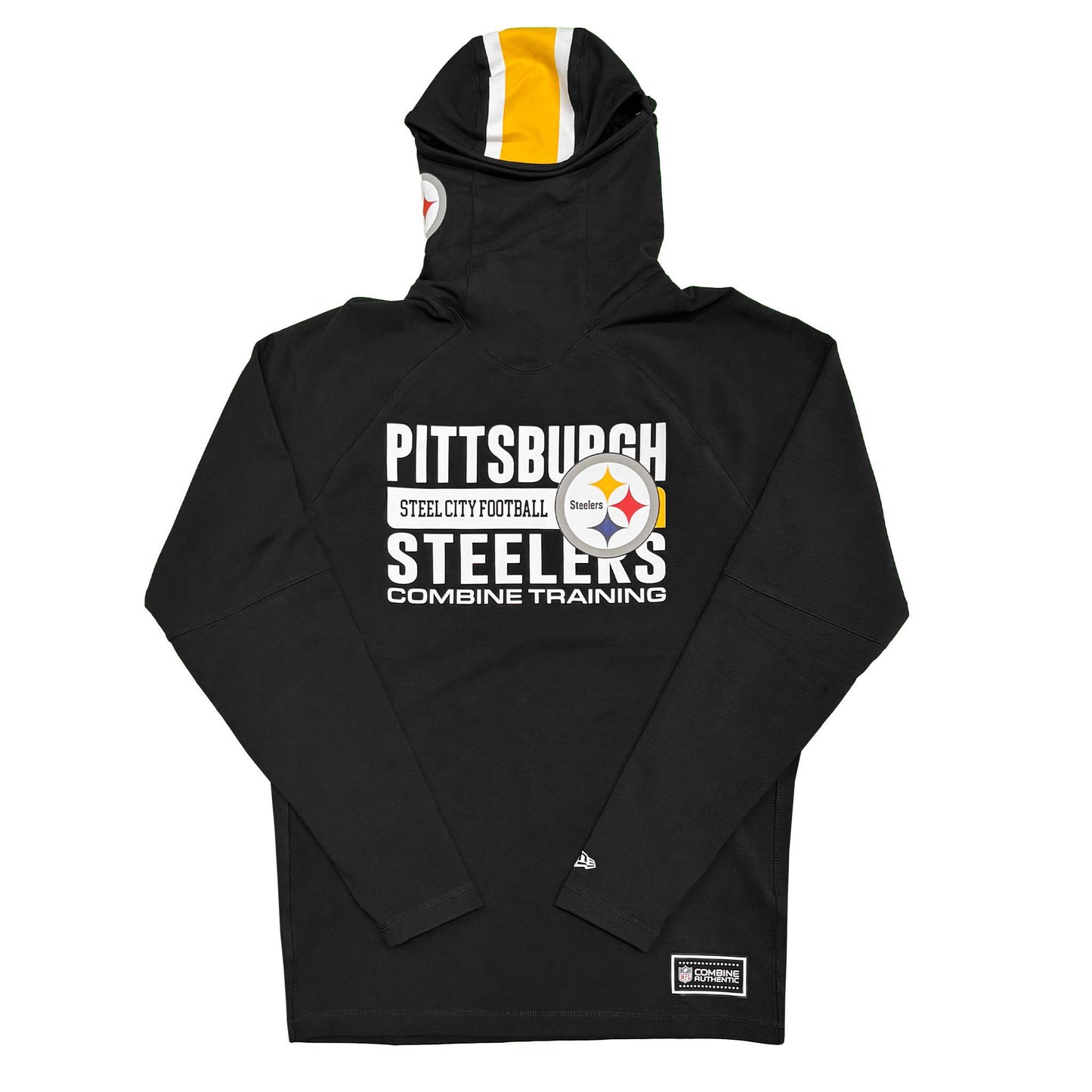 New Era Pittsburgh Steelers Combine Authentic Balaclava Pullover Hoodie