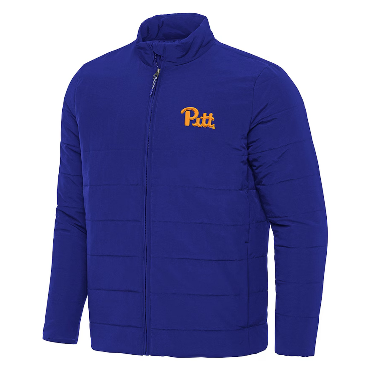 Antigua Royal Pitt Panthers Swelter Full-Zip Puffer Jacket