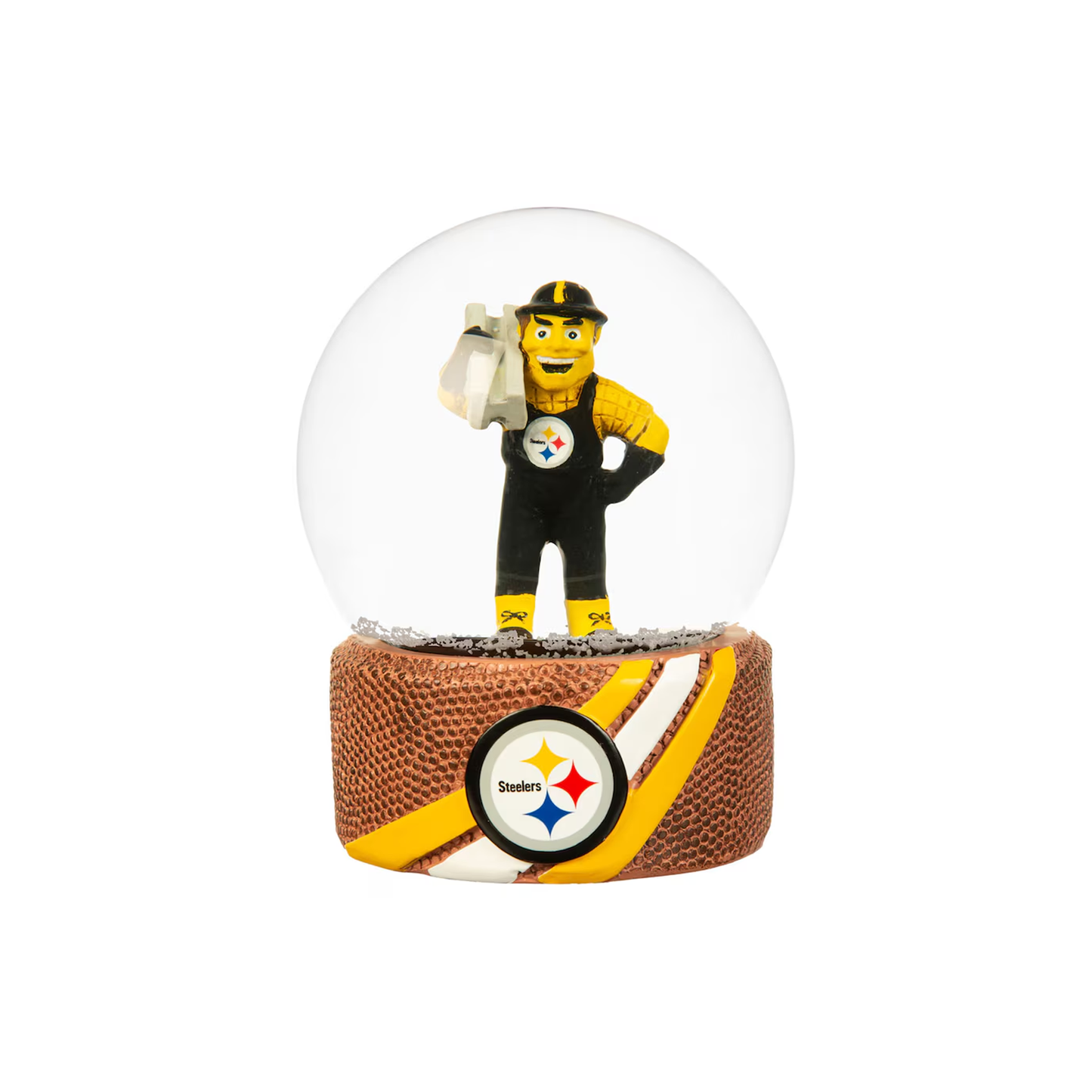 Pittsburgh Steelers Mascot Glass Water Snow Globe