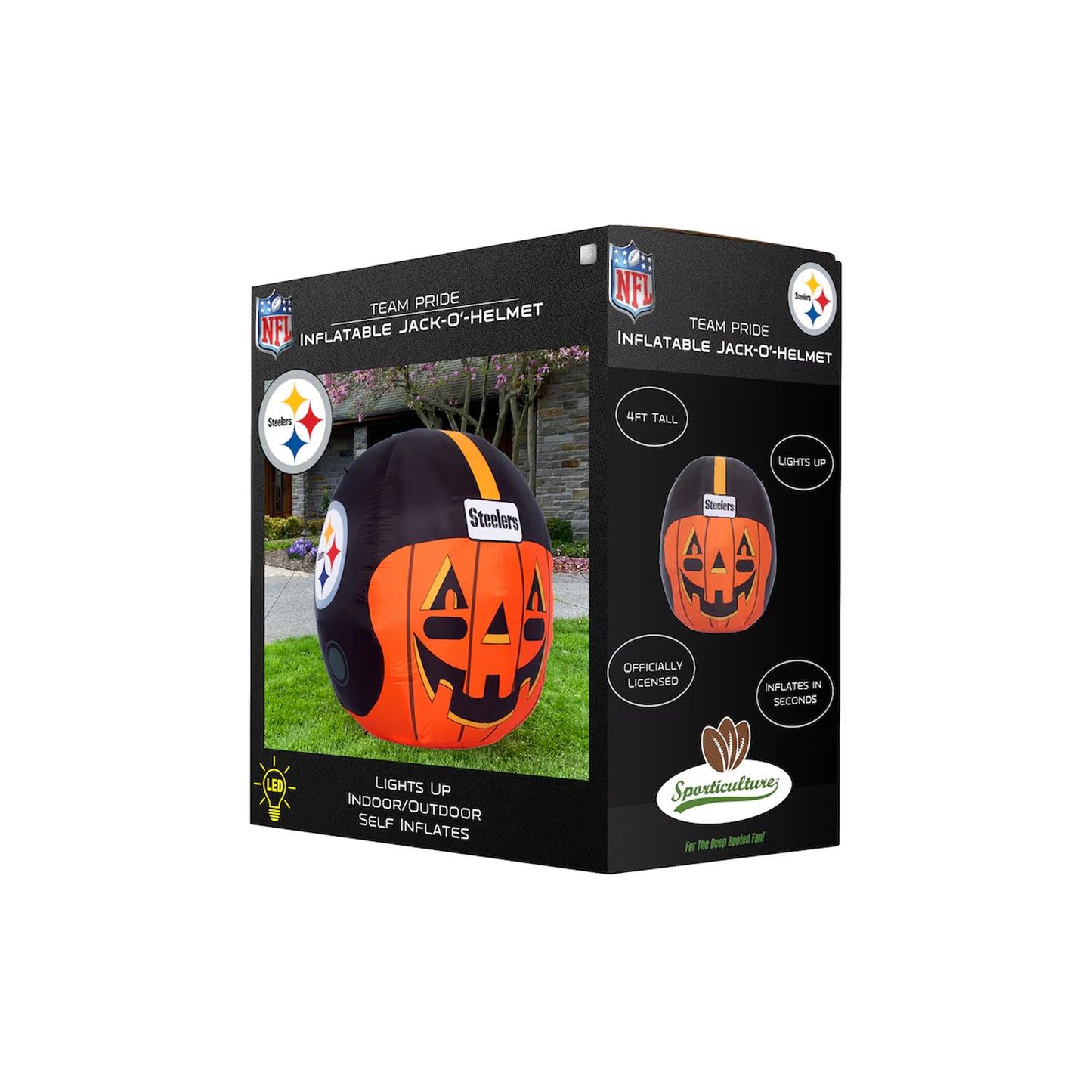 Pittsburgh Steelers 4' Inflatable Jack-O'-Helmet