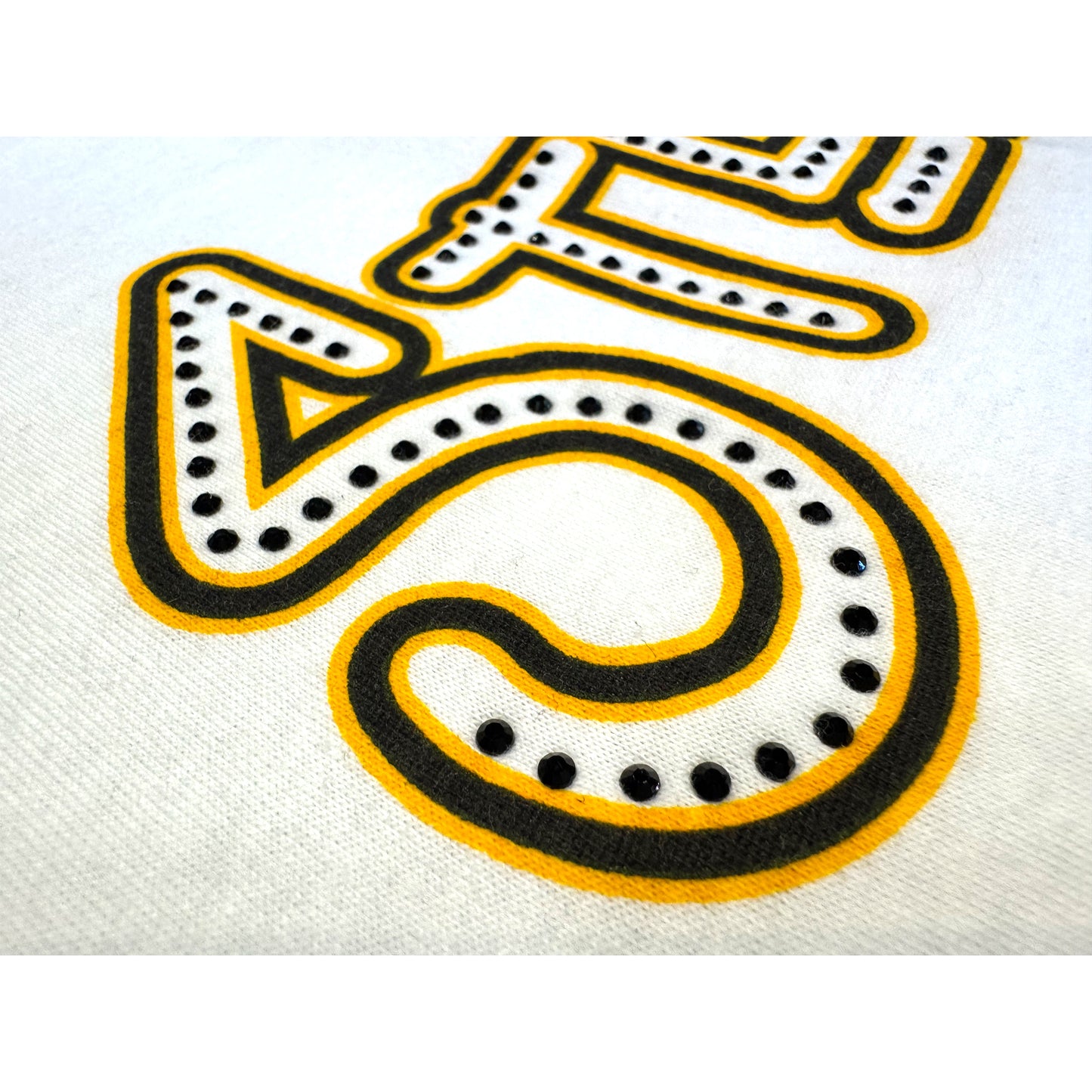 Pittsburgh Steelers Womens Color Block Rhinestone Top