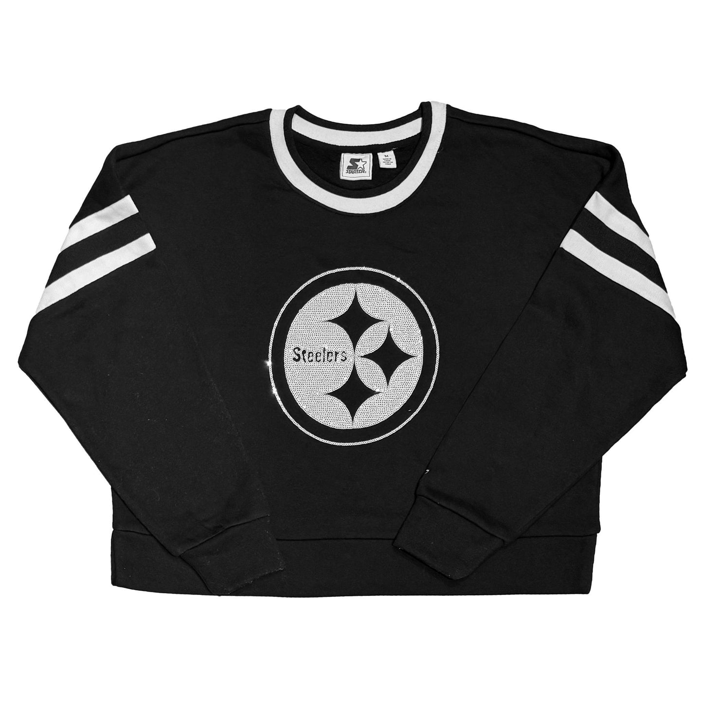 Pittsburgh Steelers Women's Sequin Fleece Pullover