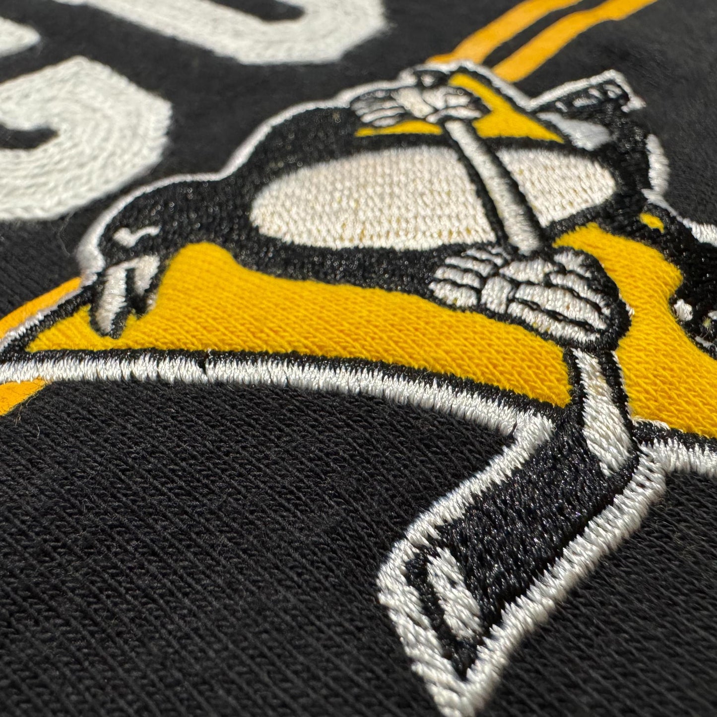 Starter Pittsburgh Penguins Hockey Gold Cropped Womens Pullover Hoodie