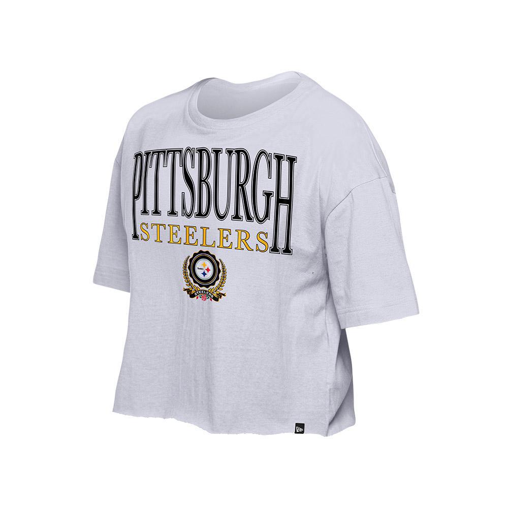 Pittsburgh Steelers New Era Women's Crest Cropped Tee
