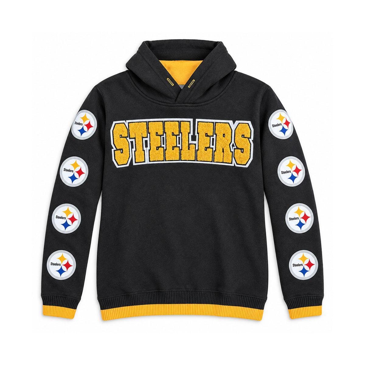 Pittsburgh Steelers Youth Chenille Pullover Hoodie