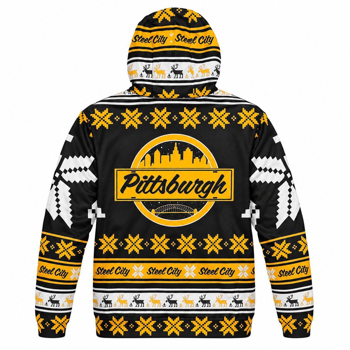 Pittsburgh Ugly Sweater Hoodie