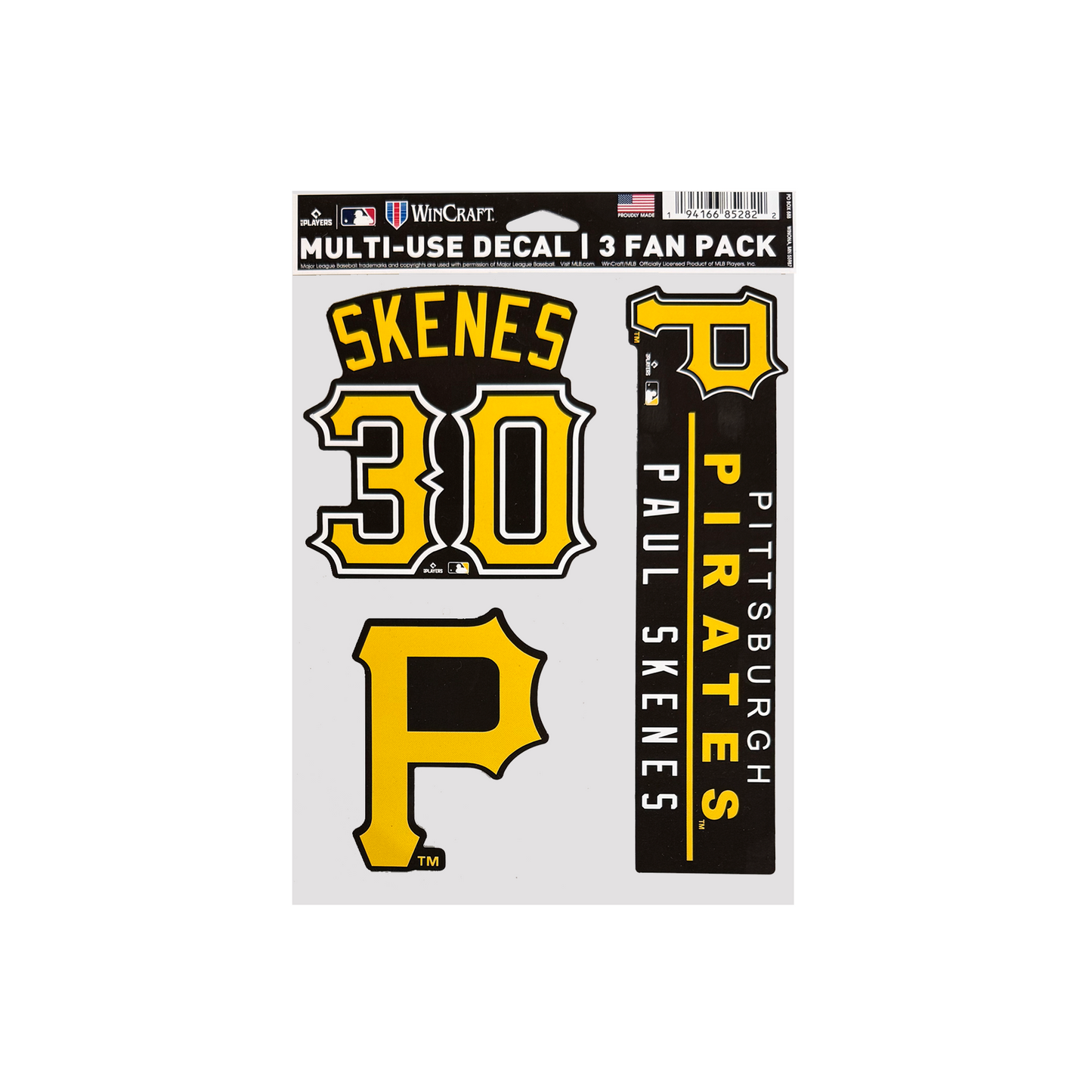 Pittsburgh Pirates Multi-Use 3 Pack Decal Stickers