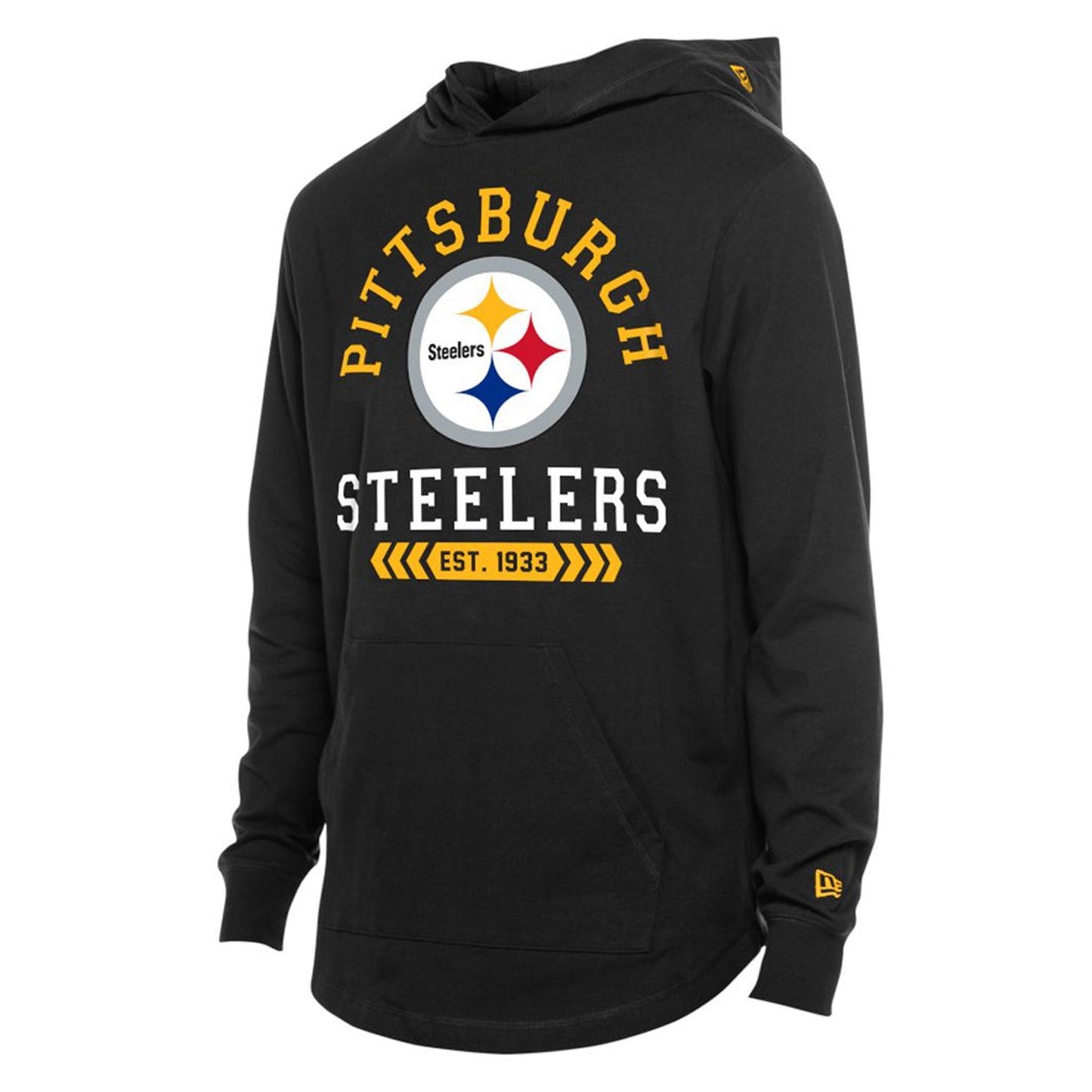 Pittsburgh Steelers New Era Pullover Hoodie With Curved Hem