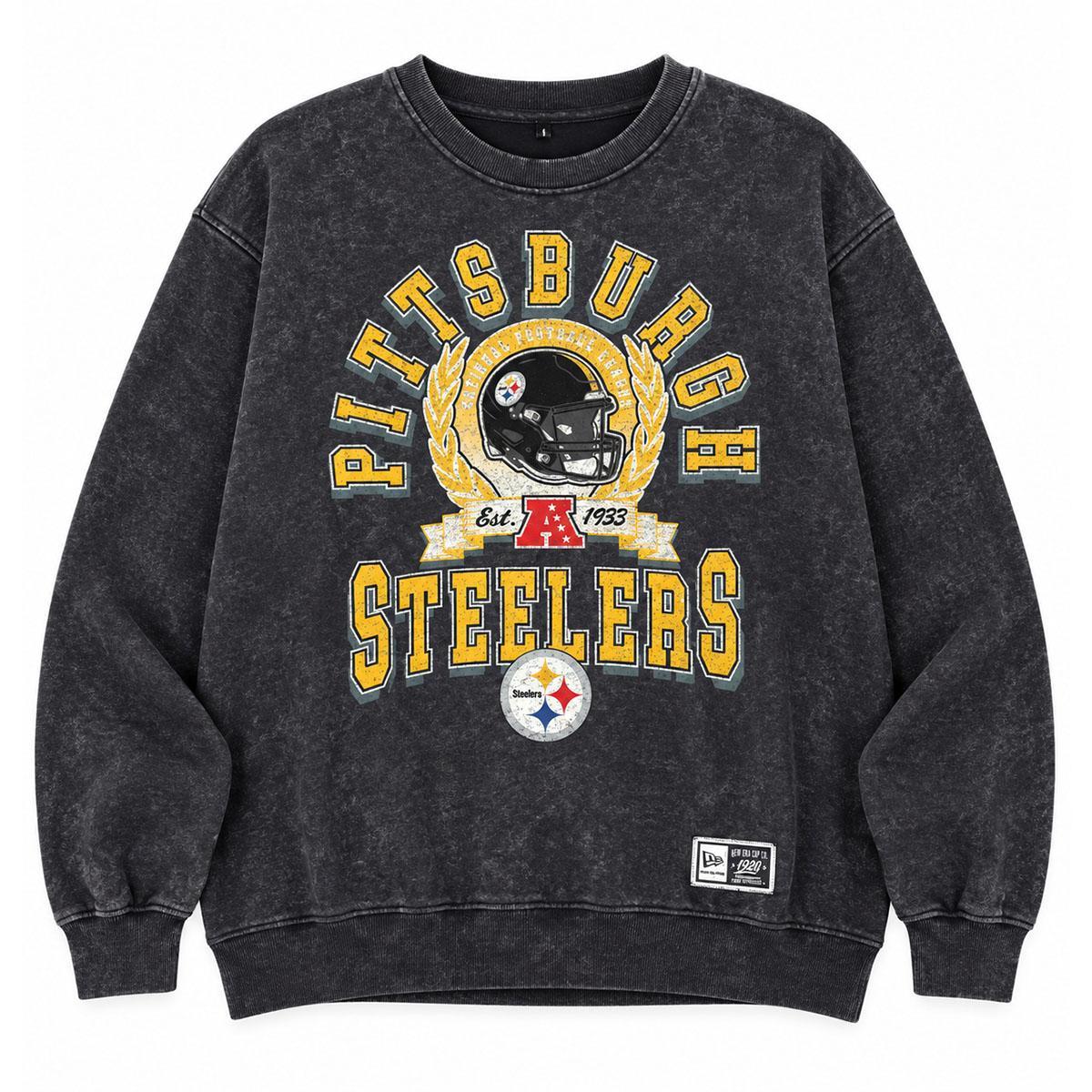 Pittsburgh Steelers Retro Washed Est. 1933 Pullover Sweatshirt