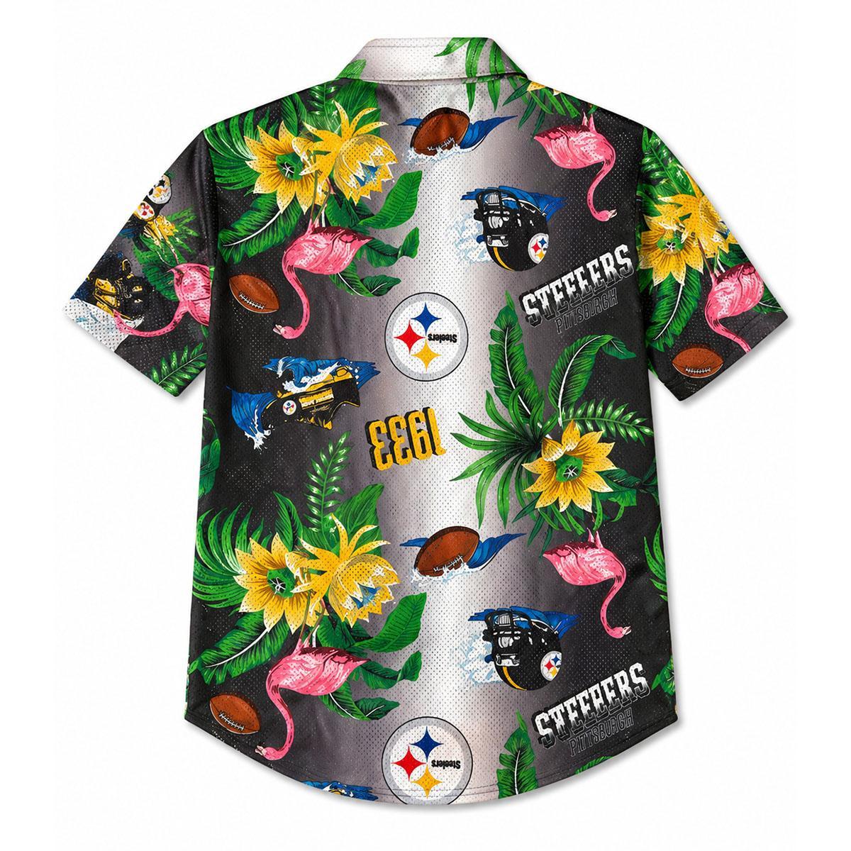 Pittsburgh Steelers Victory Vacay Button-Up