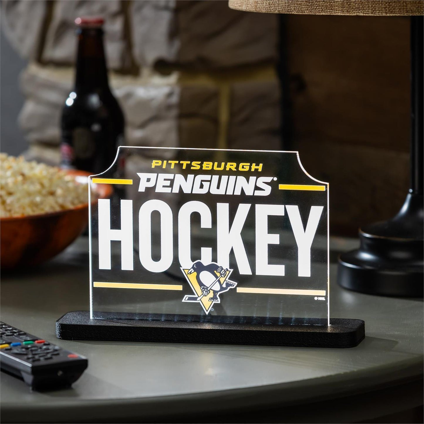 Pittsburgh Penguins NHL Hockey Rectangle Desklite