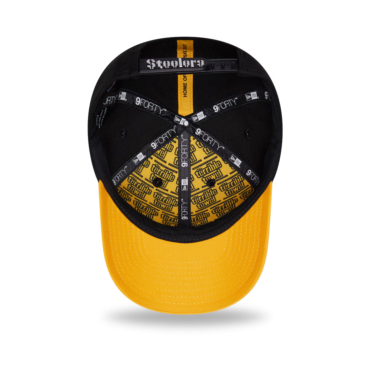 Pittsburgh Steelers New Era Black/Gold 2026 NFL Draft 9FORTY M-Crown Adjustable Hat