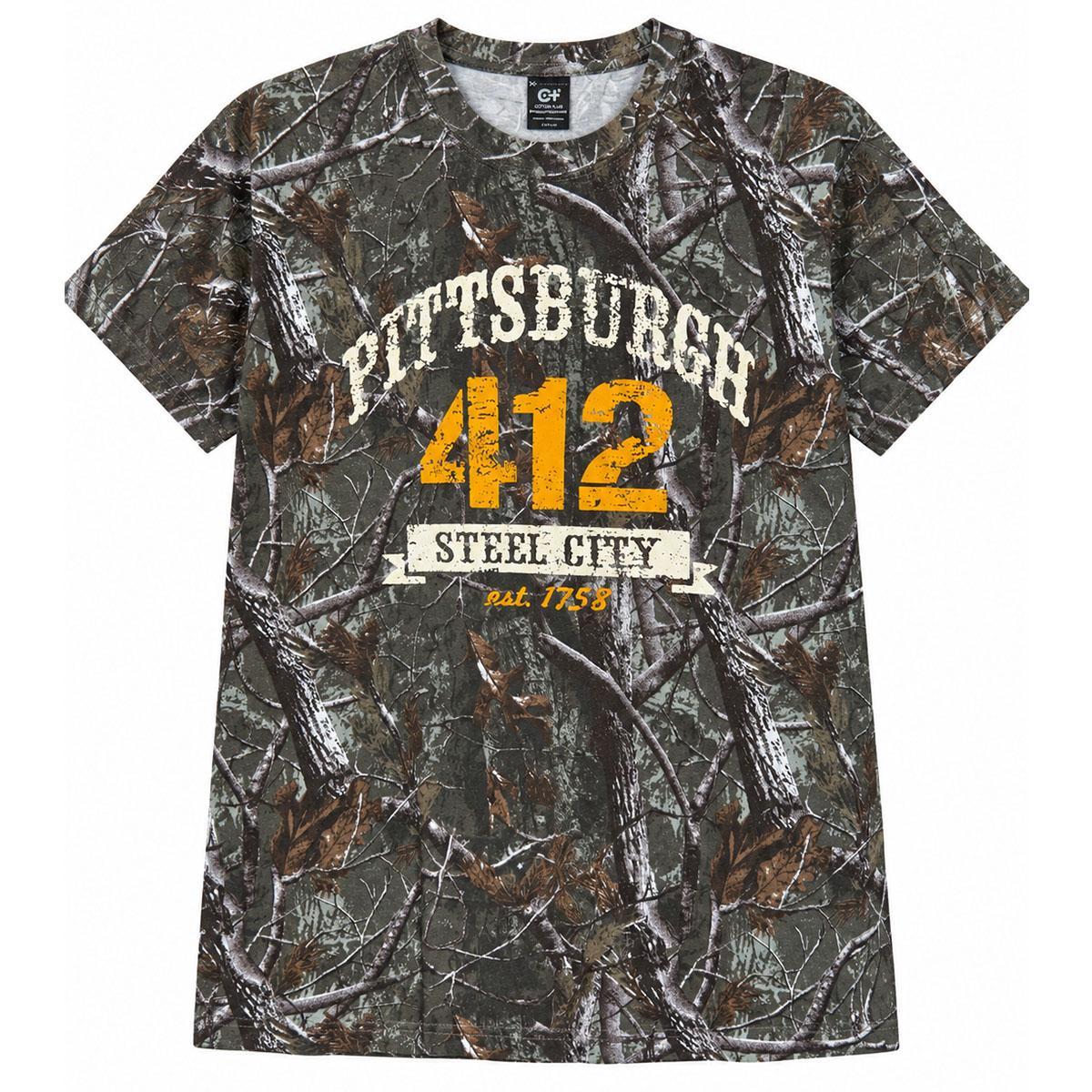 412 Steel City Dark Tree Camo Tee