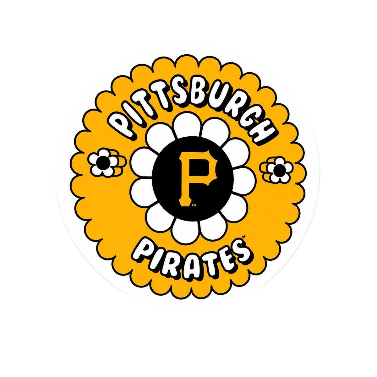 Pittsburgh Pirates Flower Power 3" Sticker