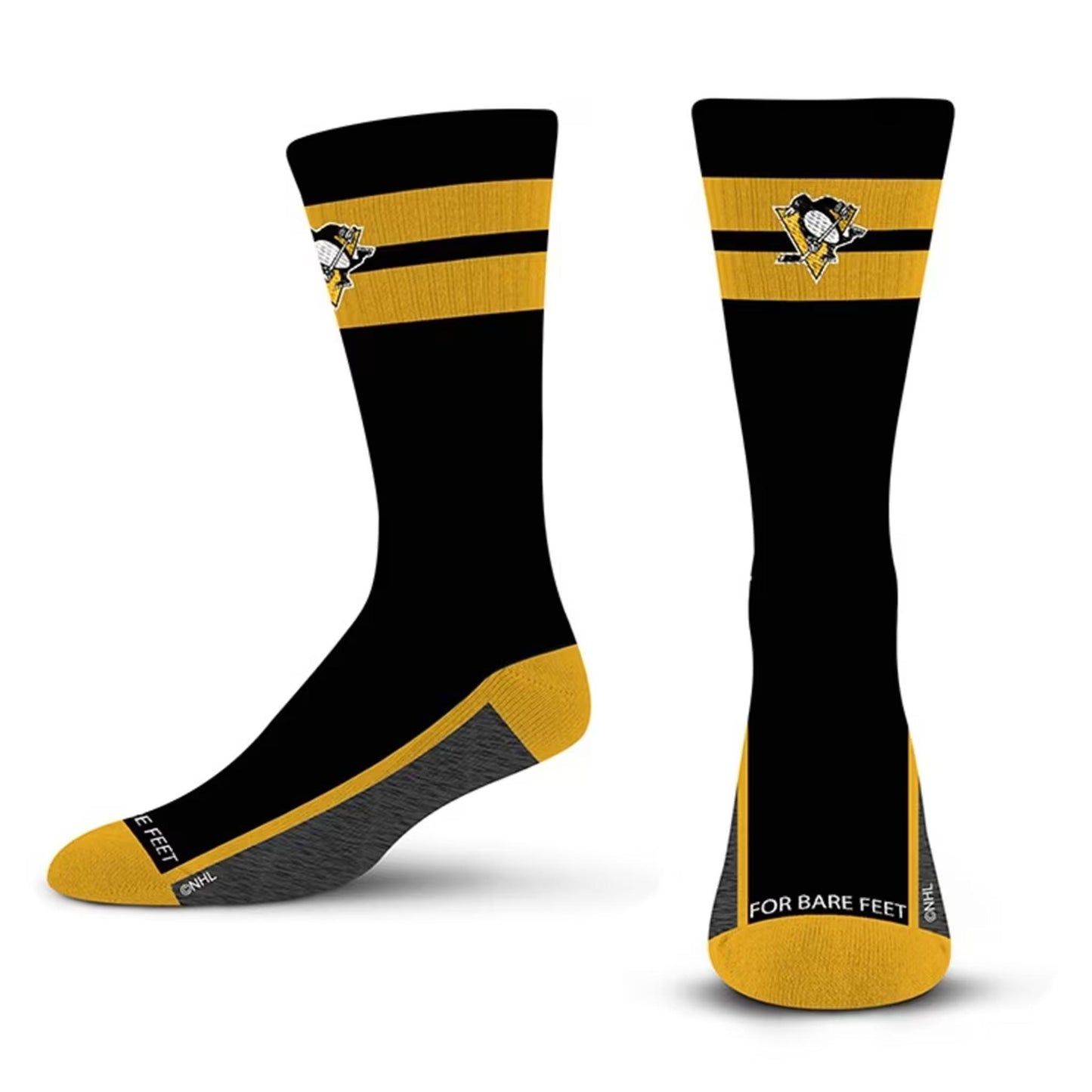 Pittsburgh Penguins Double Tube Stripe Team Crew Socks