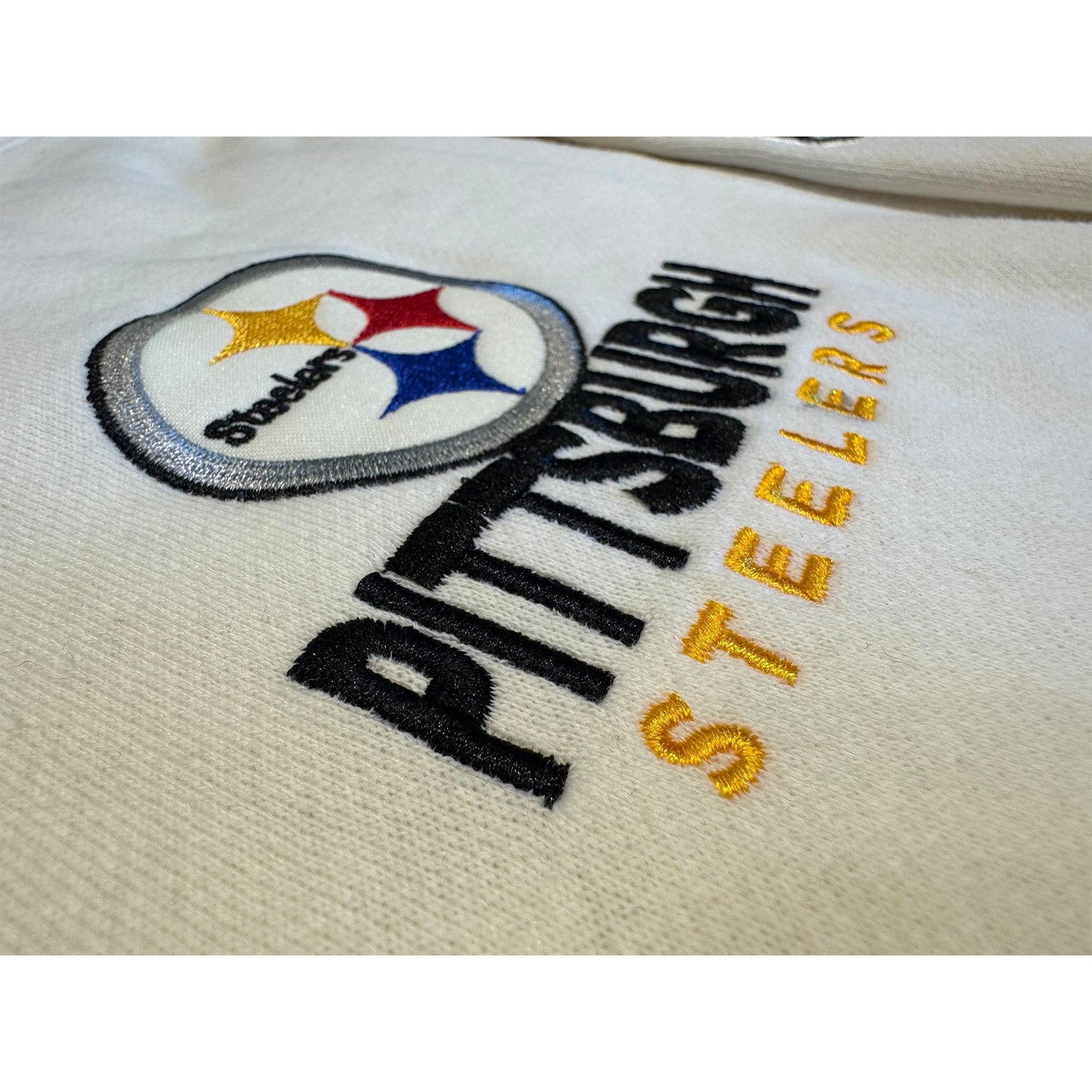 Starter Pittsburgh Steelers Cream Zip-Up Hoodie