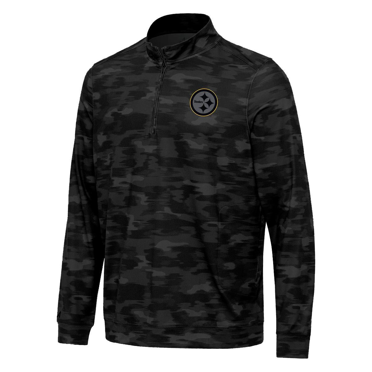 Pittsburgh Steelers Men's Antigua Turf Tonal Camo 1/4 Zip