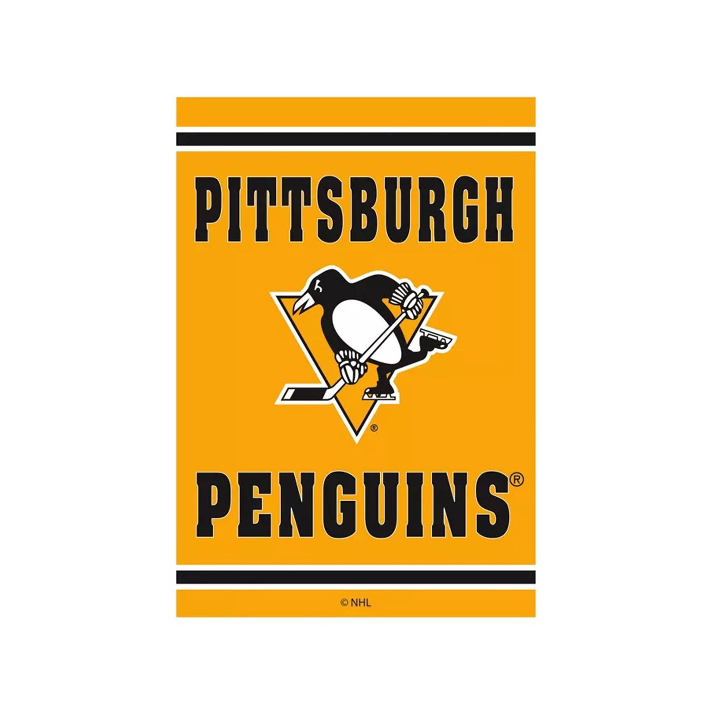 Pittsburgh Penguins 28" x 44" Double Sided Decorative Team Flag
