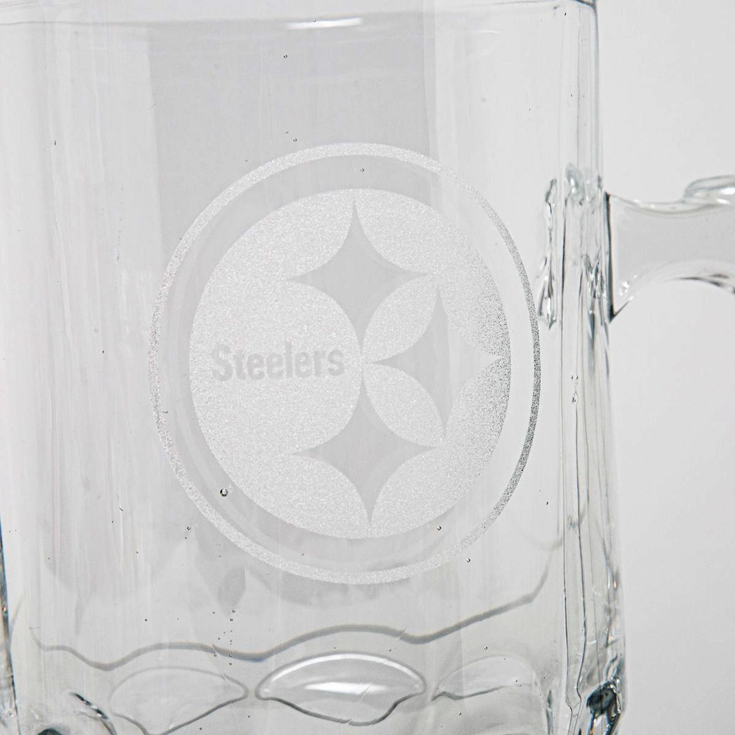 Pittsburgh Steelers Etched Logo 32oz. Glass Mug