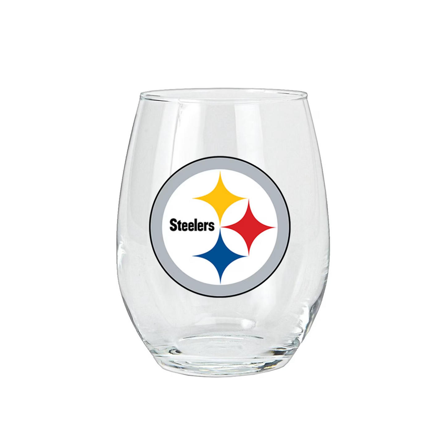 Pittsburgh Steelers Stemless Wine Glass