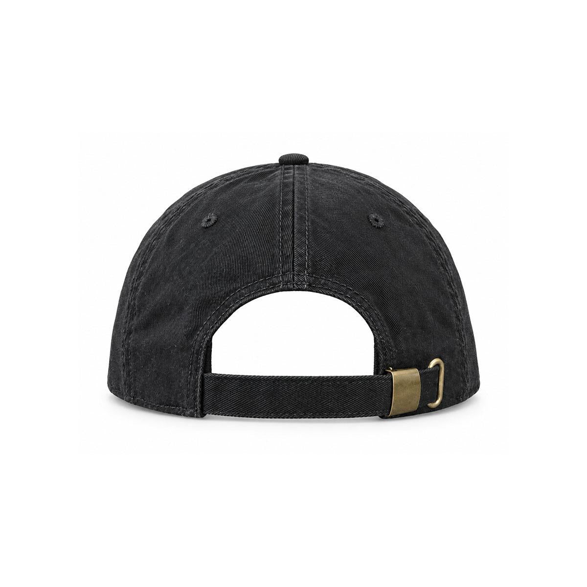 412 Embroidered Adjustable Hat x Black