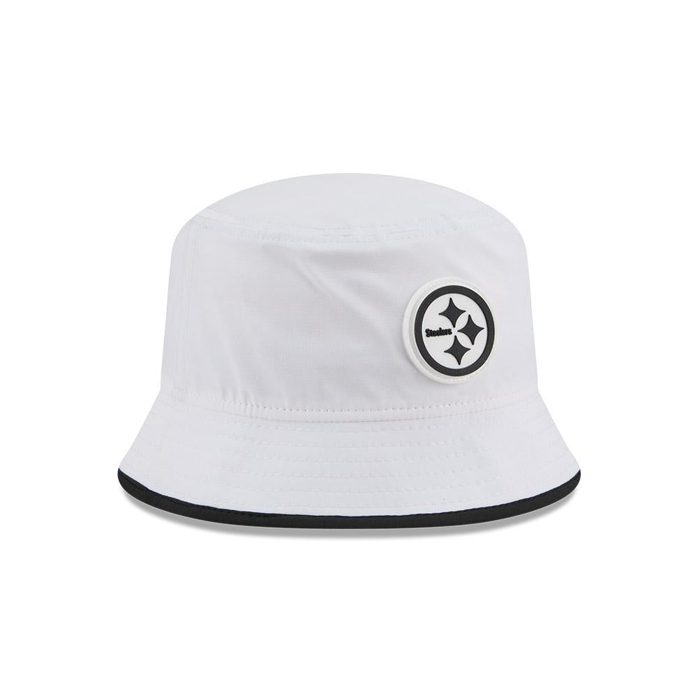 Pittsburgh Steelers White 2025 NFL Training Camp Stretch Bucket Hat
