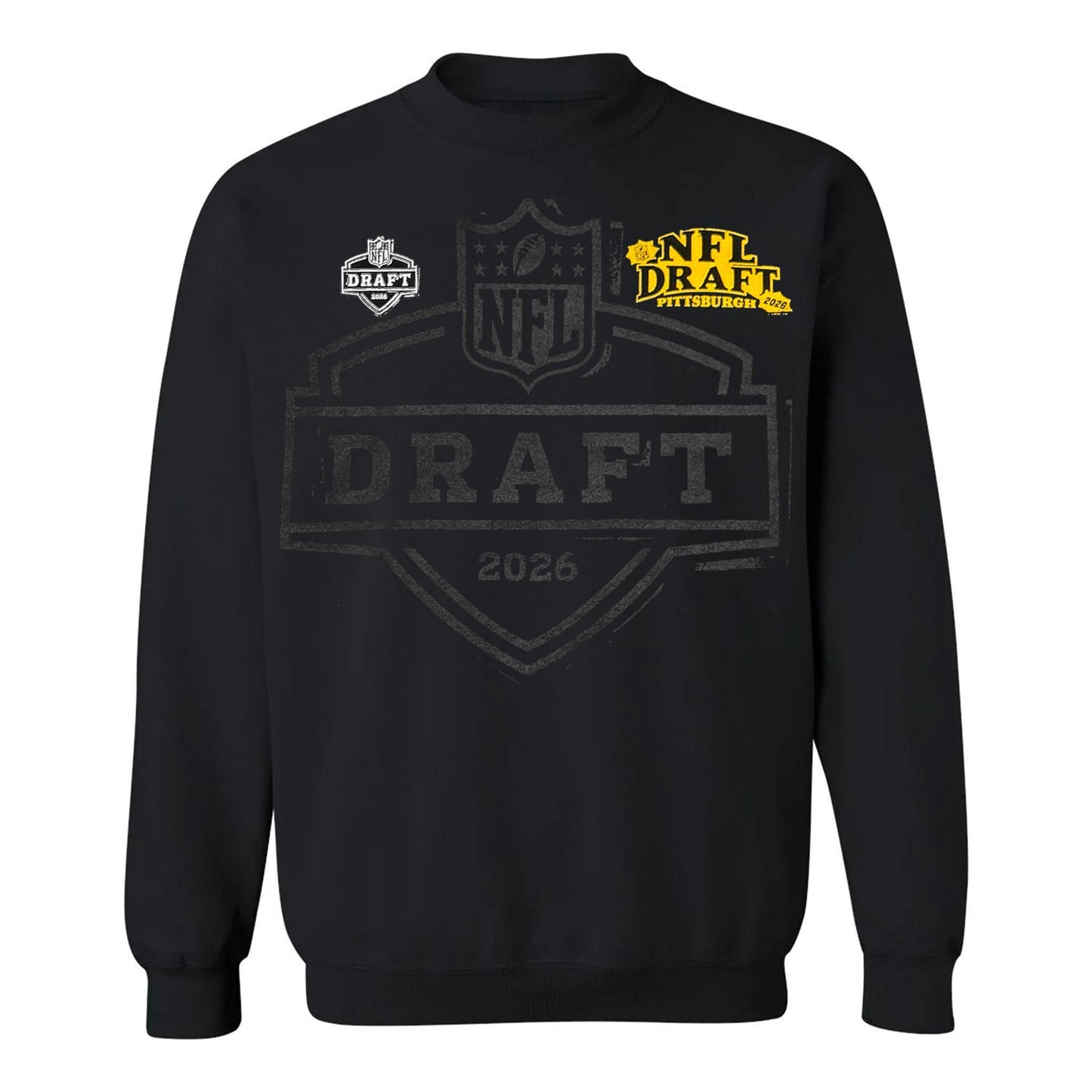 NFL Draft 2026 Blackout Logo Starter Crew Neck Sweatshirt