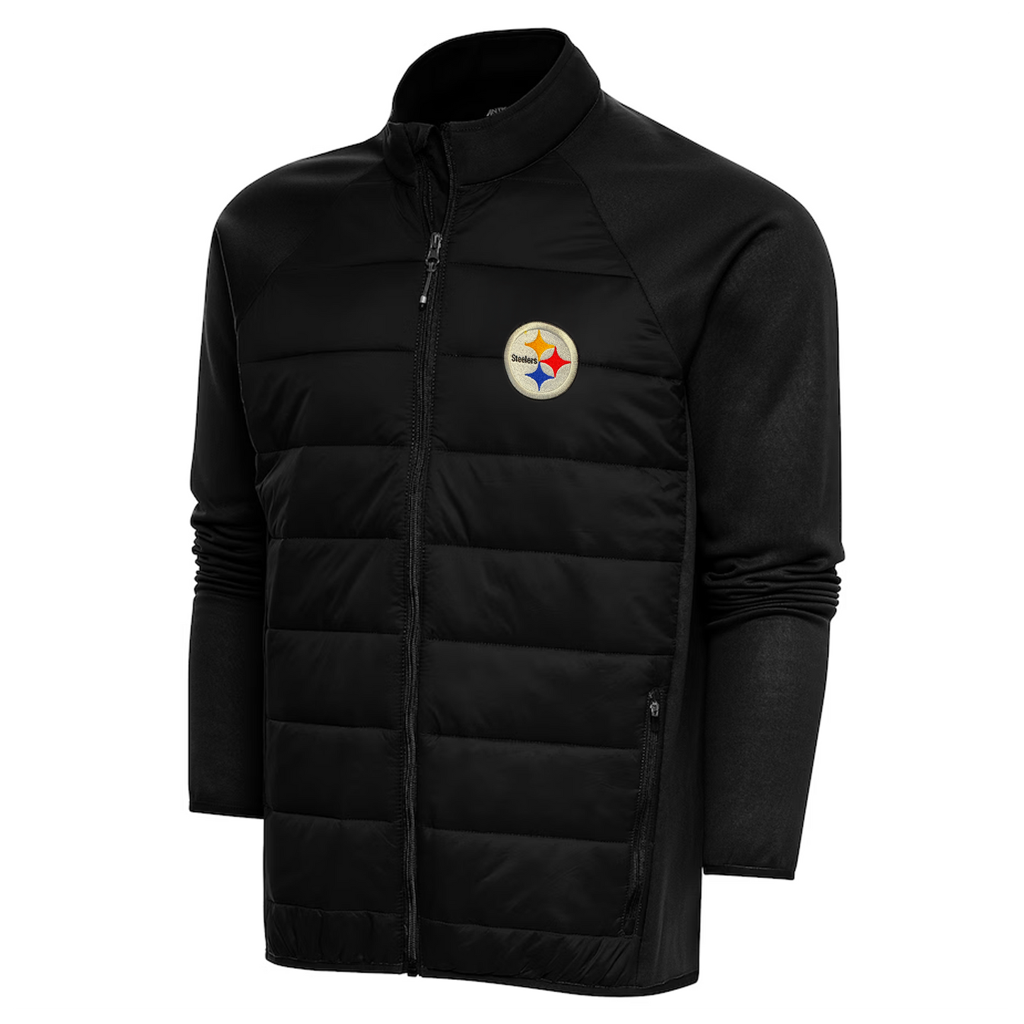 Antigua Black Pittsburgh Steelers Altitude Full-Zip Jacket